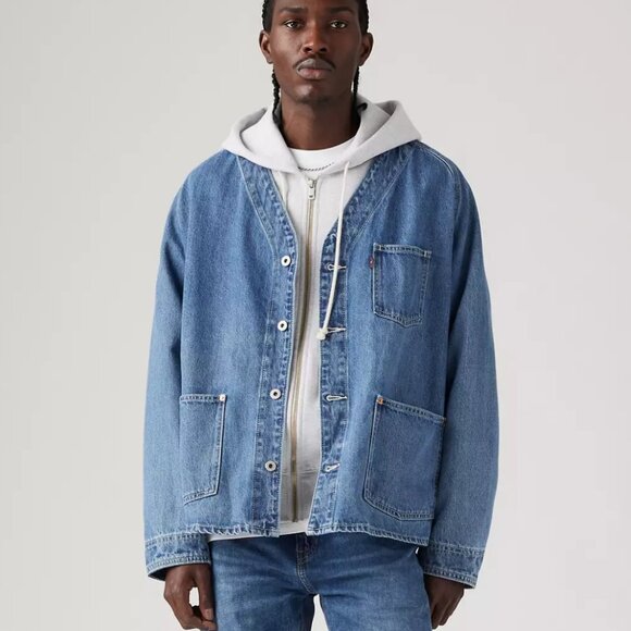 Levi's collarless denim jacket - Picture 1 of 6
